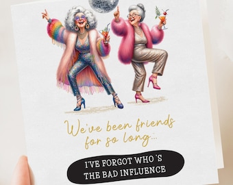 Geburtstag Bestie Karte, Freund Geburtstagsgeschenk, Beste Freund Geburtstagskarte, Lustig, Geburtstagskarte für Bestie, Freundin, für sie