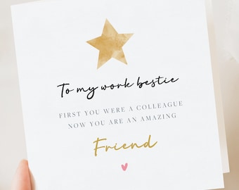 Birthday bestie card, Friend birthday gift, Work Friend, Best Friend birthday card, Funny, birthday card for Bestie, girlfriend, for her