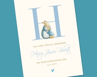 Personalised Christening Card, Christening Card, Baptism Card Customised Baby Card, Baby, Naming Card
