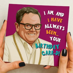 Grappige verjaardagskaart, verjaardagskaart, grappige Alan Carr, voor hem, haar, man, vrouw, broer, zus, meme, fanart, "eigenschap"