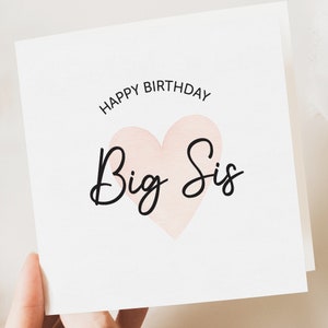 Carte d'anniversaire pour soeur | Carte d'anniversaire drôle | Carte drôle de soeur | d'anniversaire amusante | Cadeau d'anniversaire pour soeur | Carte grande soeur