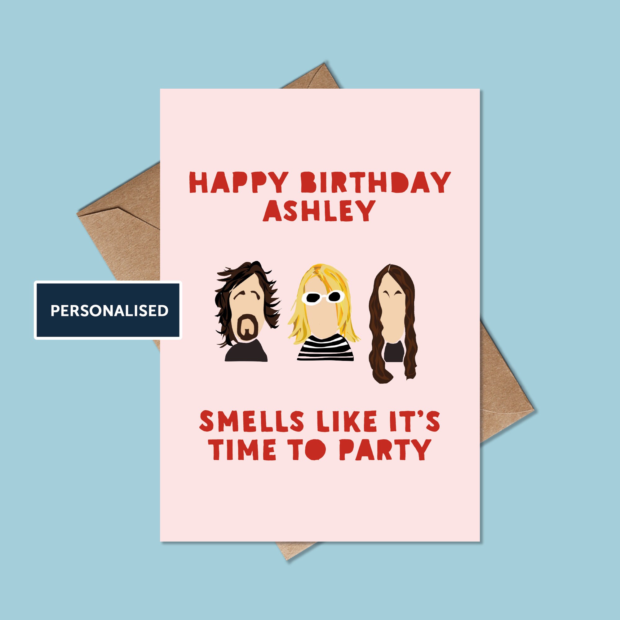 Nirvana Birthday Card Personalised Funny Birthday Card Etsy 日本 Nirvana Birthday Card Personalised Funny Birthday Card Etsy 日本