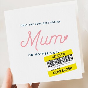 Mother's Day Card | Funny Mother's Day Card | Mum Funny Card | Mothers Day Day Card | Mother's Day Gift | Funny Card her | Reduced card