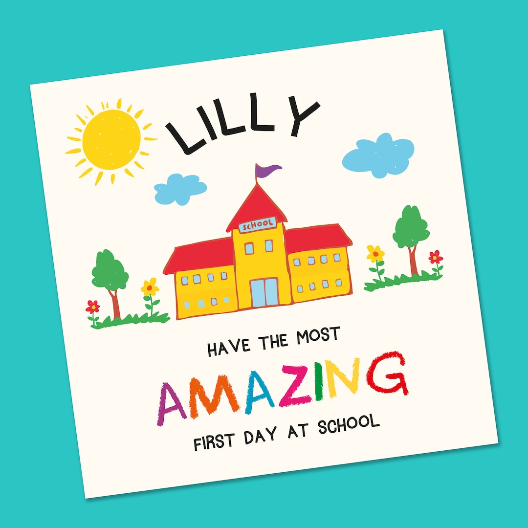 First Day at School Card, Back to School, First Day of Secondary School ...
