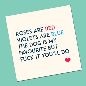 Carte de Saint-Valentin drôle, carte de Saint-Valentin drôle de chien pour femme, petite amie, carte de Saint-Valentin pour mari, petit ami, carte de Saint-Valentin pour lui, elle,