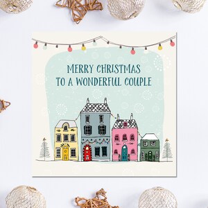 Carte de Noël des parents, Carte de Noël des grands-parents, Carte de Noël personnalisée pour les grands-parents, Carte de Noël pour les couples