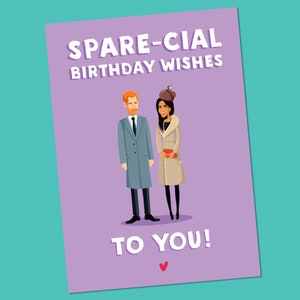 Carte d’anniversaire drôle | Prince Harry Spare, Megan Markle, Funny Birthday Card pour lui, pour elle, Funny, Friend Card, Birthday Card, Silly Card