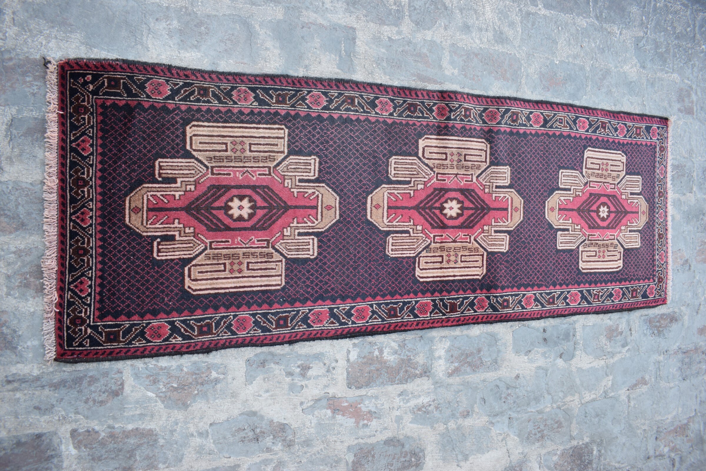size 150 cm x 94 cm birthday gift Super  Hand made class Afghan loin rug