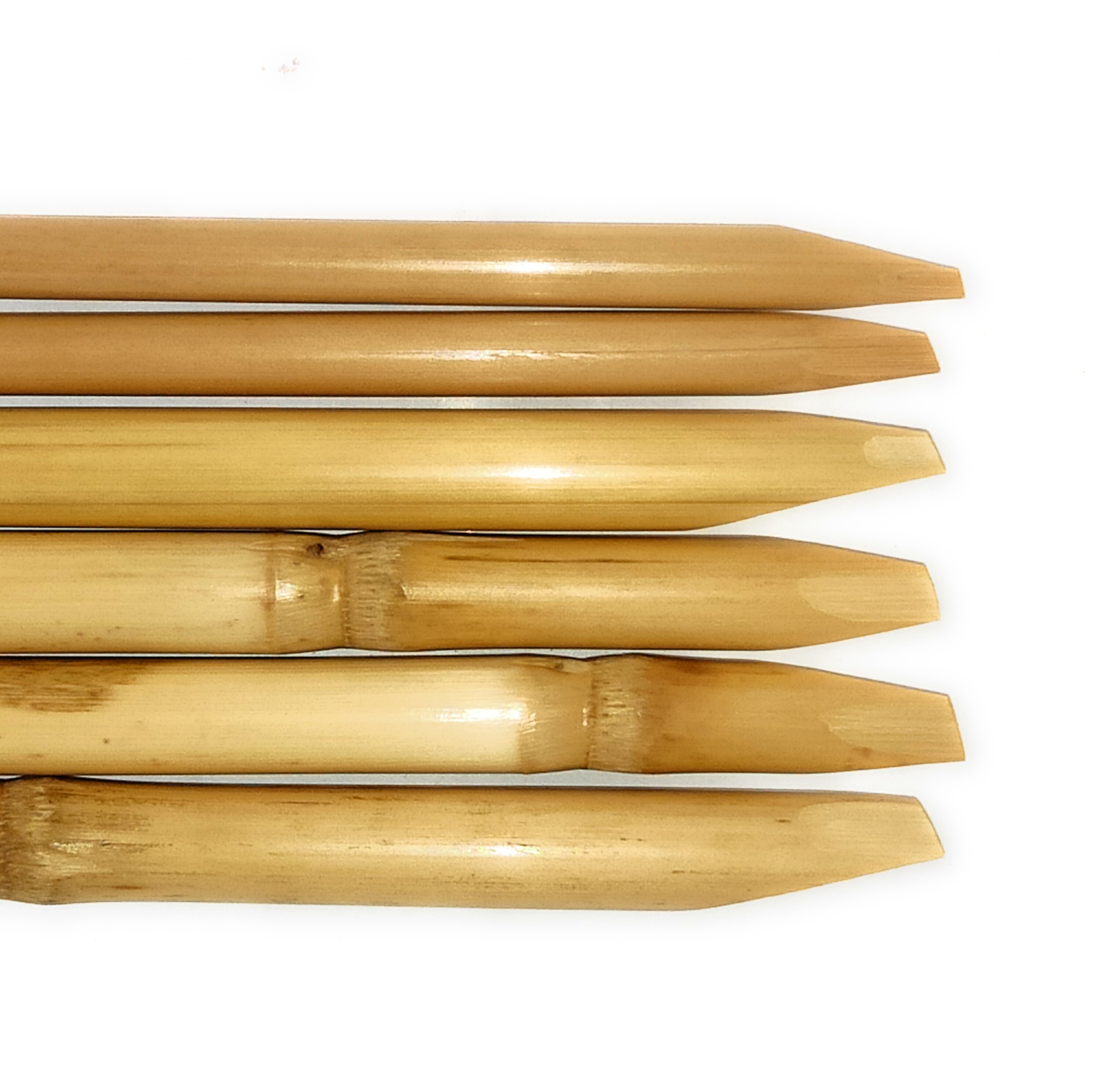 Wooden Calligraphy Pen Set of Six Made up of Reeds Chiseled in Arabic