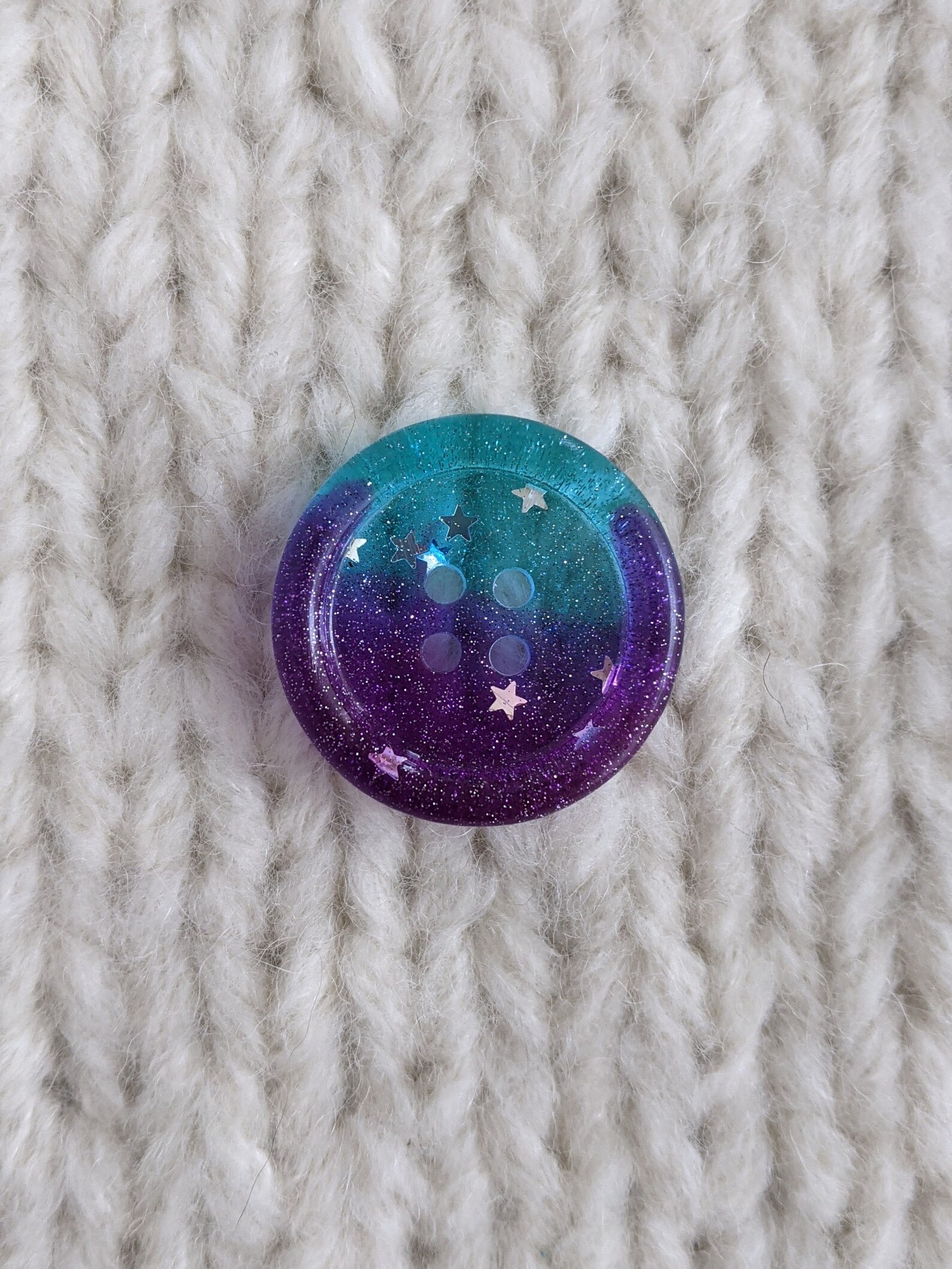 Resin Glitter Buttons: Galaxy Button Set | Etsy