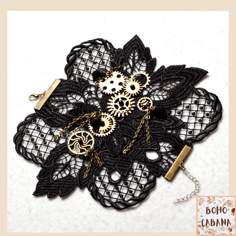 Steampunk Glove Punk Glove Costume Accessories Victoria Bracelet Handmade Lace Gloves