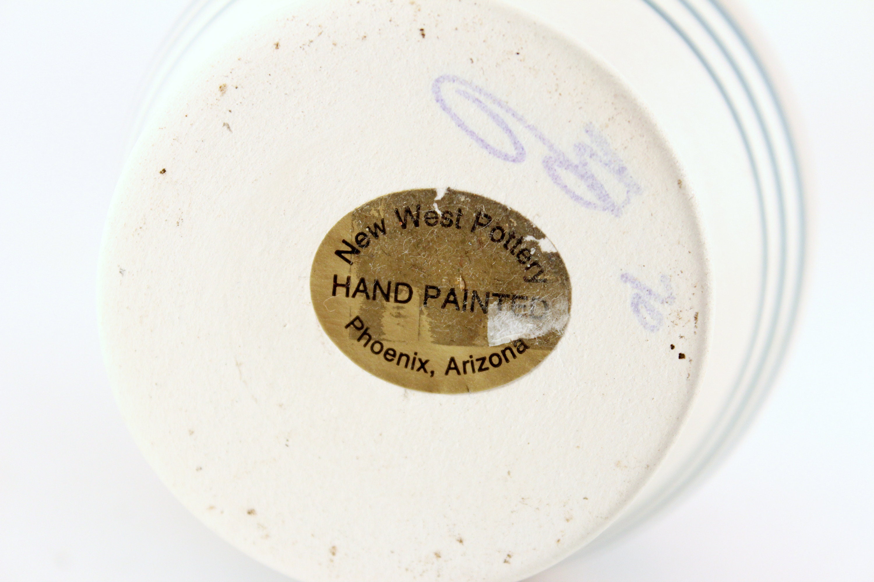 New West Pottery Hand Painted Vase Made in Phoenix AZ Etsy