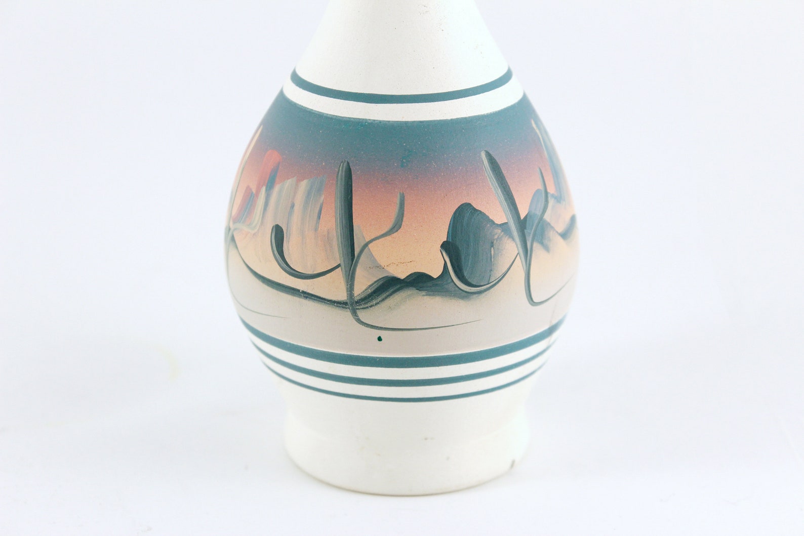 New West Pottery Hand Painted Vase Made in Phoenix AZ Etsy