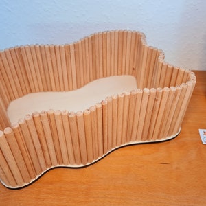 Dowels digging box/sandbox for small rodents