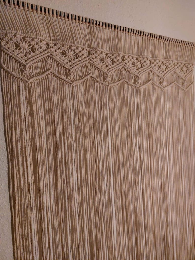 Macramé Camping Curtain Camper Vanlife Cortina Cortinas Etsy España