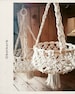 Macramé fruit basket hanging Camping - VANlife - Camper decoration in boho style - Vintage decoration - Hanging basket - Gift Christmas - Wedding 