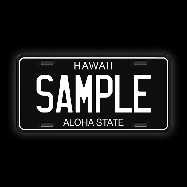 Hawaii Personalized License Plate Etsy Australia