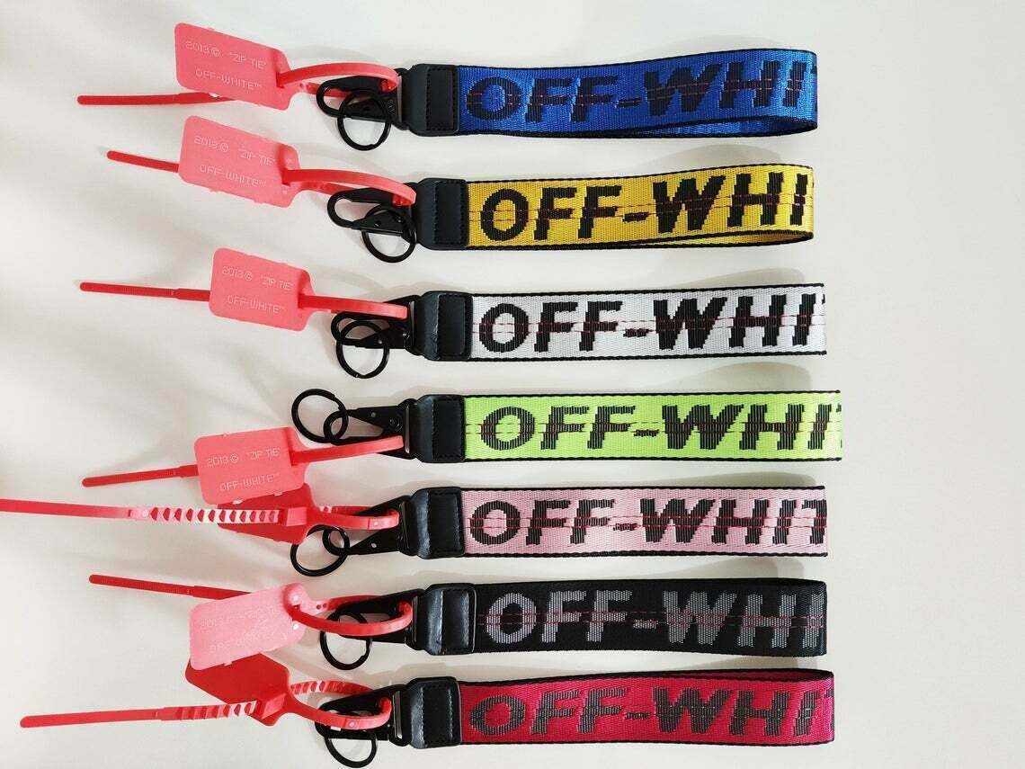 Off White Wristlet 10.5” | Off White Inspired Key Chain | Wrist Strap…