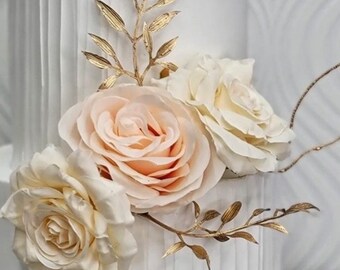 Rsstarxi Confezione da 25 fiori artificiali per torta con scatola