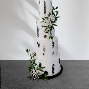 Artificial Gypsophila Baby’s Breath Greenery Garland Cake Decor - Floral Cake Topper - Rose Topper