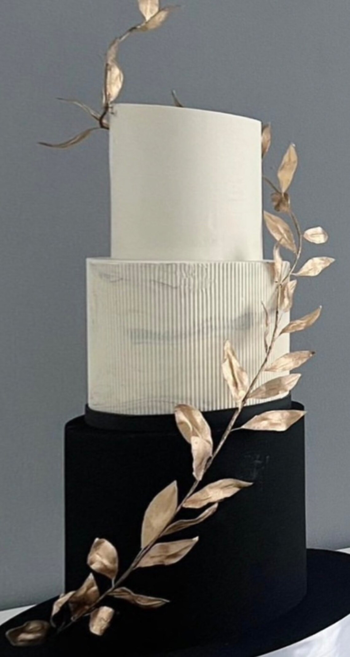 Artificial Gold Leaf Garland Stem Wedding Birthday Cake Etsy