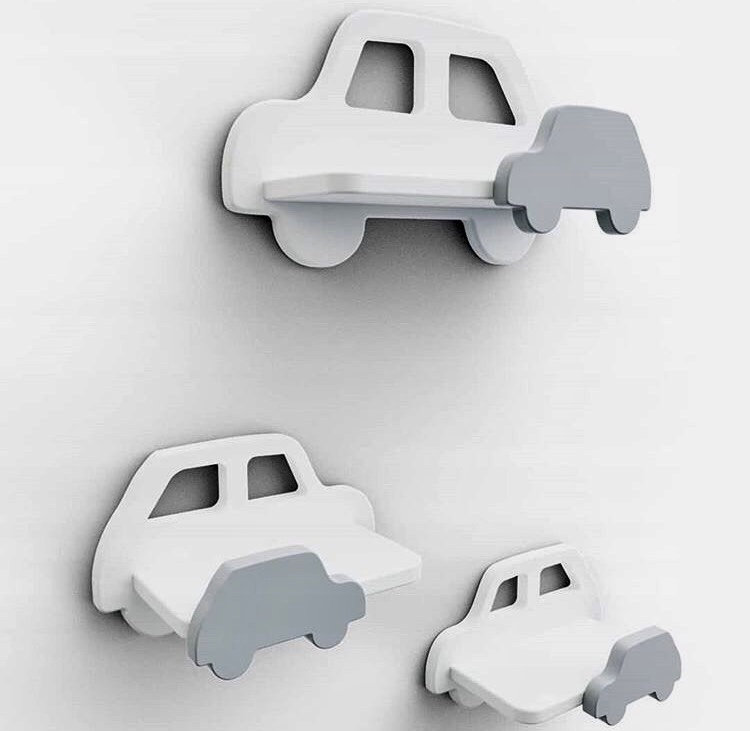 Car Wall Shelf Car Shelf Car Theme Nursery Decor Car Etsy