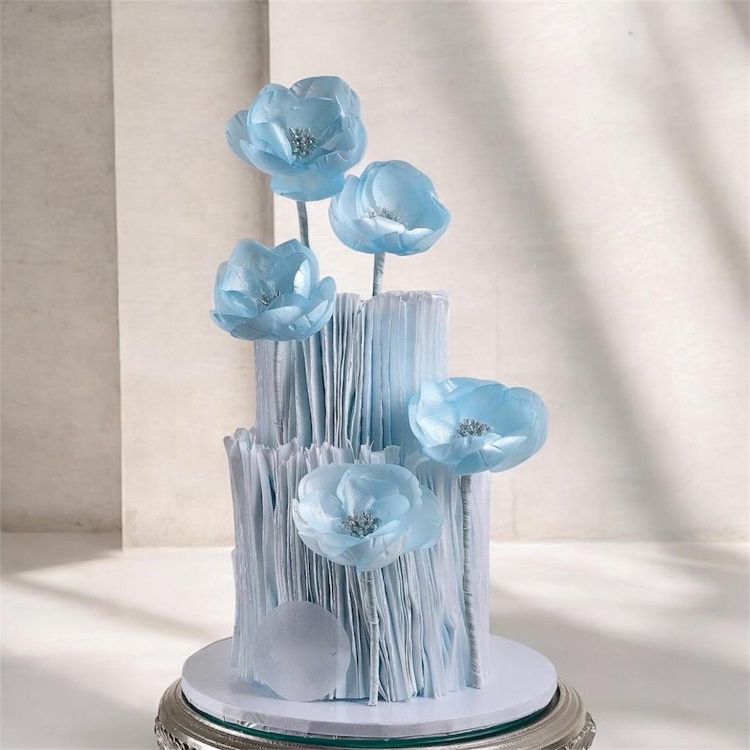 Pre-made Wafer Paper Ruffle Strip Sheet Edible Cake Decoration - Etsy