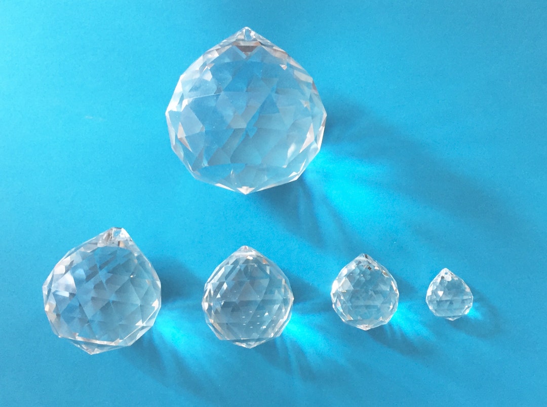 20mm/30mm/40mm/50mm/70mm Clear Glass Chandelier Prism Ball Etsy