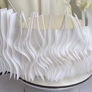Pre-made Wafer Paper Ruffle Strip Sheet Edible Cake Decoration - Etsy