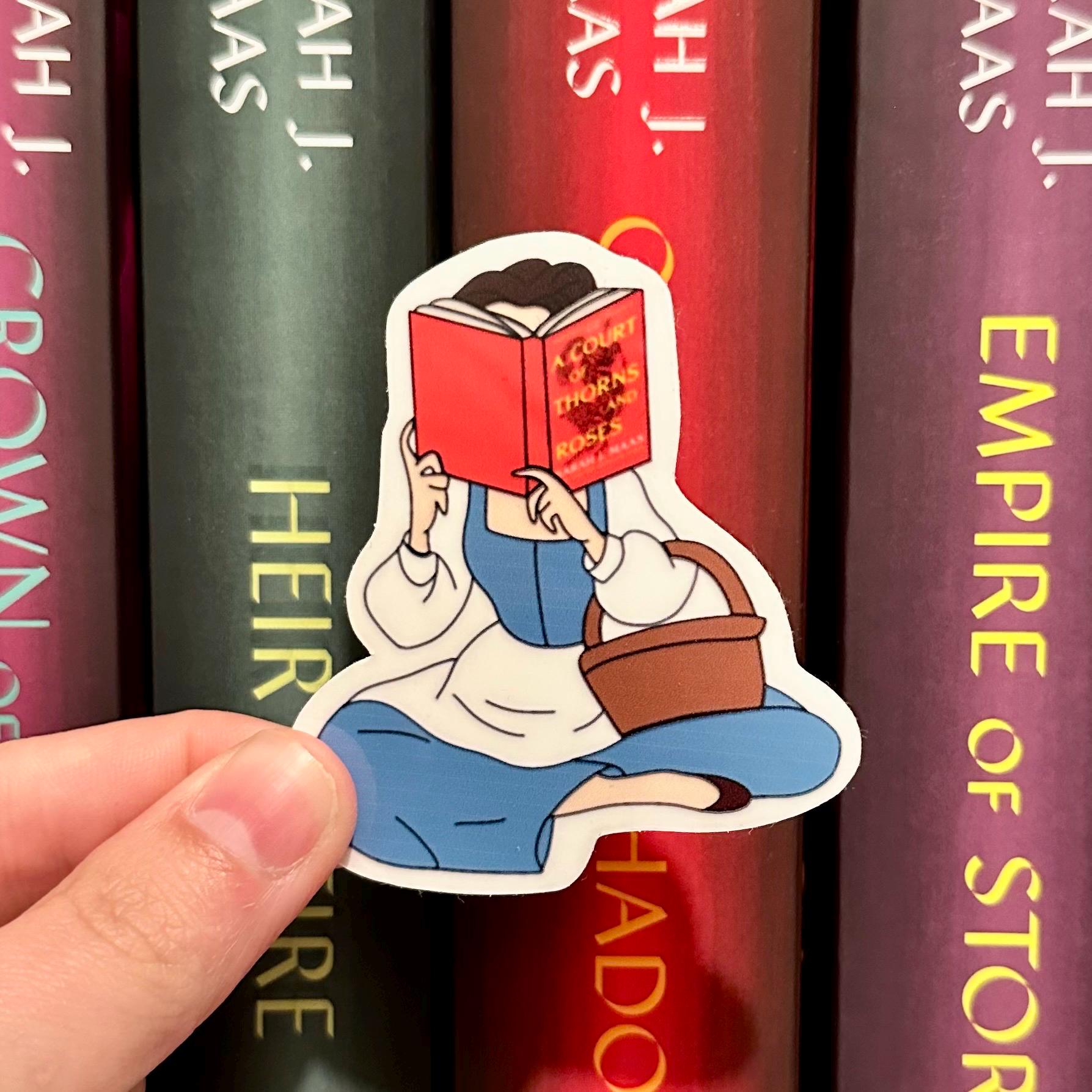 ACOTAR Belle Sticker – A Court of Thorns and Roses Vinyl Decal, Bookish Fandom Gift, Feyre Fan Art Sticker