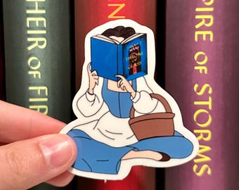 Throne of Glass Sticker – Belle Bookish Fandom Vinyl Decal, TOG Book Lover Gift, Fantasy Reader Aesthetic
