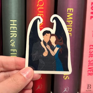 Rhysand and Feyre Sticker – ACOTAR Vinyl Decal, A Court of Thorns and Roses Couple, Night Court Fantasy Sticker