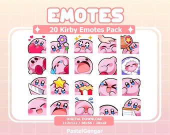 20 Emote Bundle: Twitch Streamers, Discord, YouTube, Kick, TikTok | Instant Download