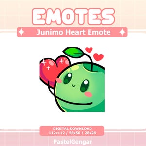 Stardew Junimo Heart Emote: Twitch Streamers, Discord, YouTube, Kick, TikTok | Instant Download