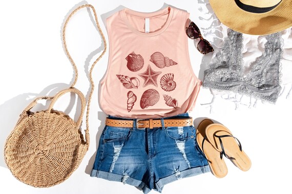 cute beach tanks