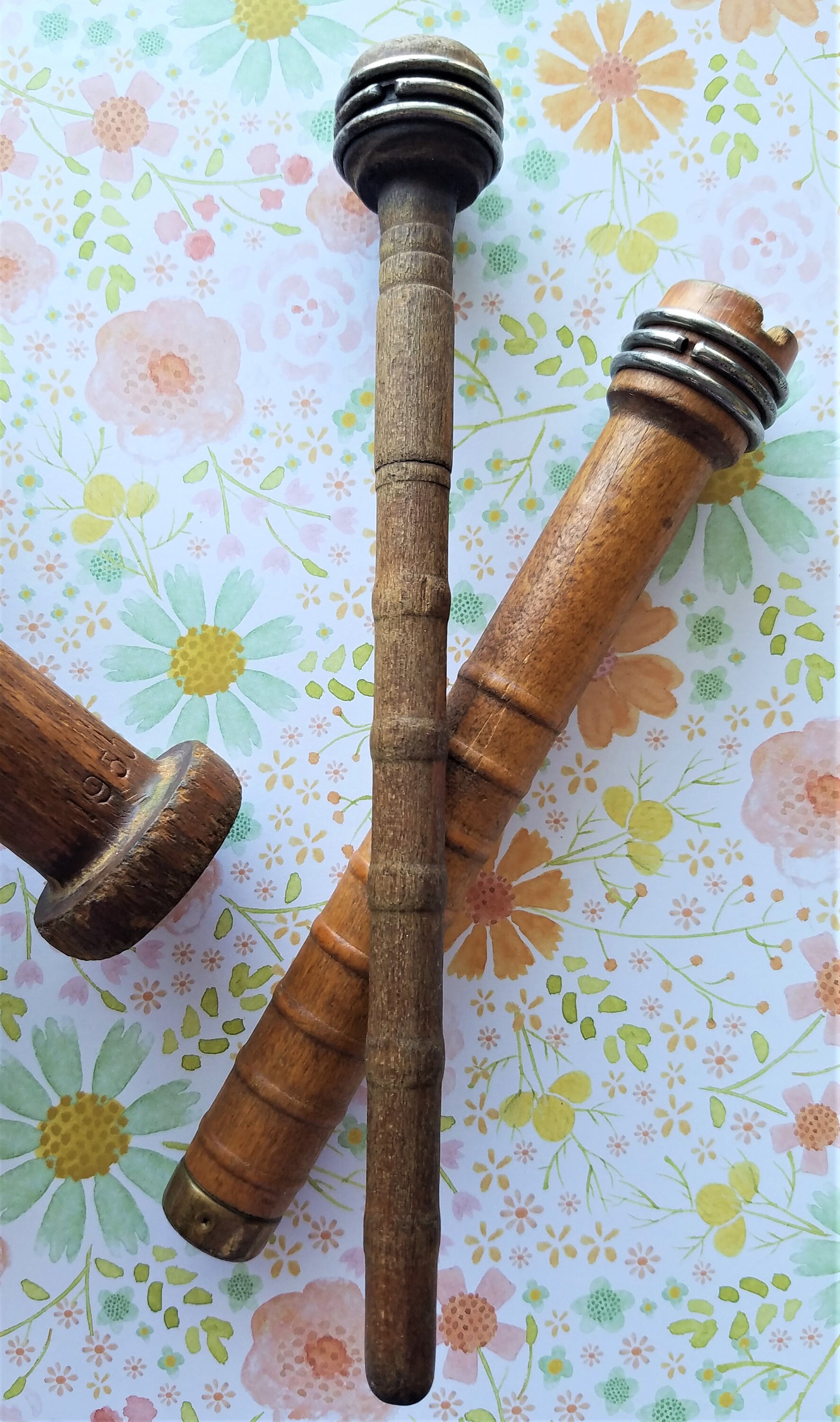 Large Vintage Wooden Bobbins Spindles Two Styles to Choose Etsy
