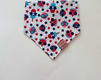 Fruity Popsicles Pet Bandana, Dog Scarf, Pet Accessories, CopepSewing