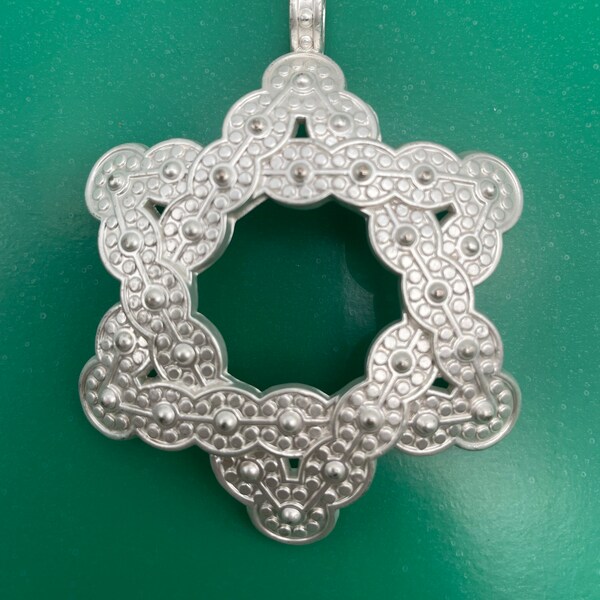 Floral Ornate Vintage Silver Necklace Pendant Jewelry