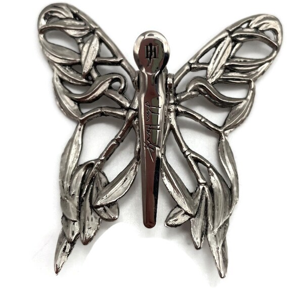 Sylvan Dahl Butterfly Scarf Clip Pendant Vintage … - image 7