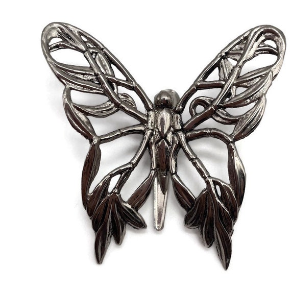 Sylvan Dahl Butterfly Scarf Clip Pendant Vintage … - image 3