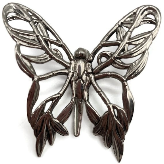 Sylvan Dahl Butterfly Scarf Clip Pendant Vintage … - image 1