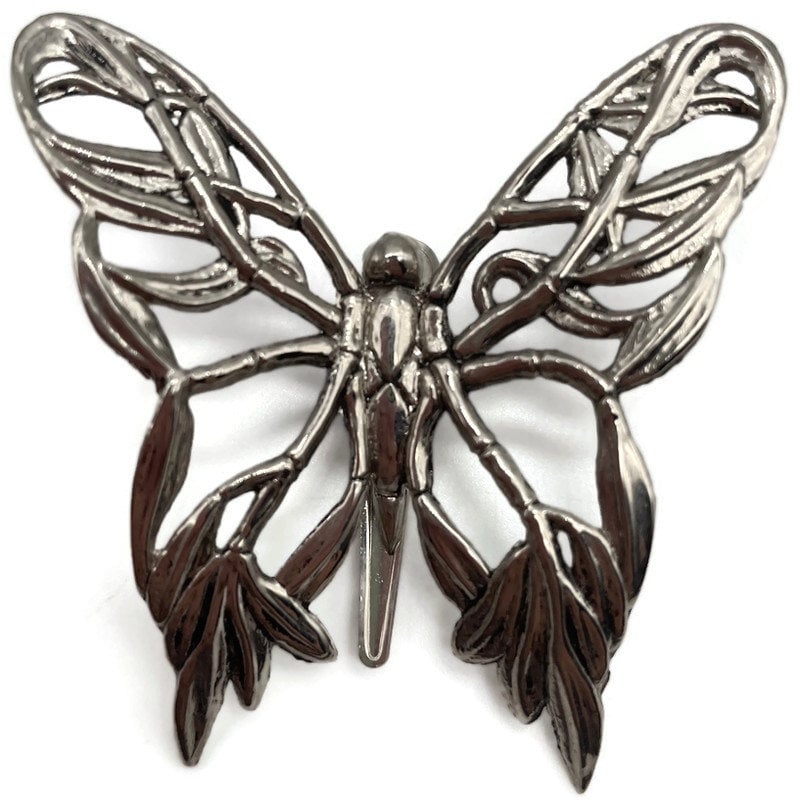 Sewanz Women's Charm Butterfly Metallic Scarves Buckle, Diamante Silk Scarf  Clips