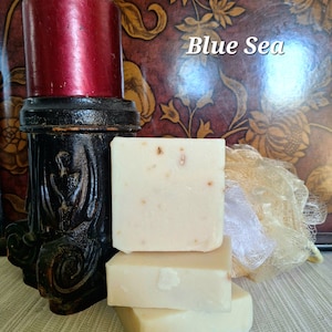 Goat Milk Soap “Blue Sea” Light scented, handmade
