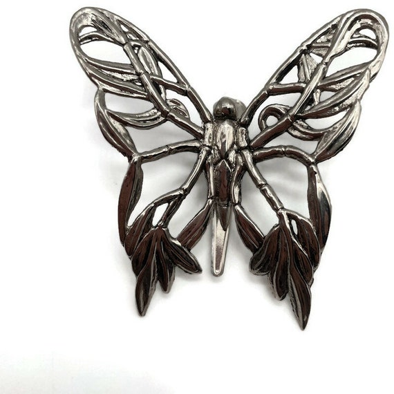Sylvan Dahl Butterfly Scarf Clip Pendant Vintage … - image 9