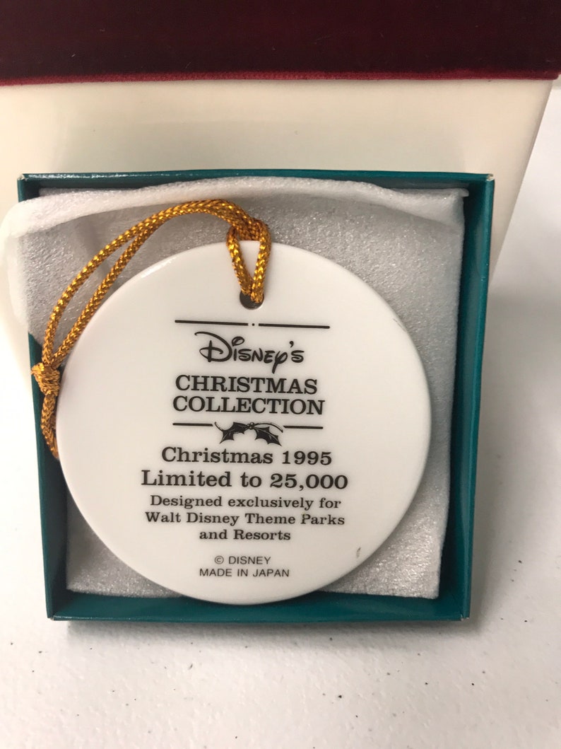 Limited to 25,000 1995 Mickey and Minnie Disney/'s Christmas Collection Walt Disney Theme Parks and Resorts