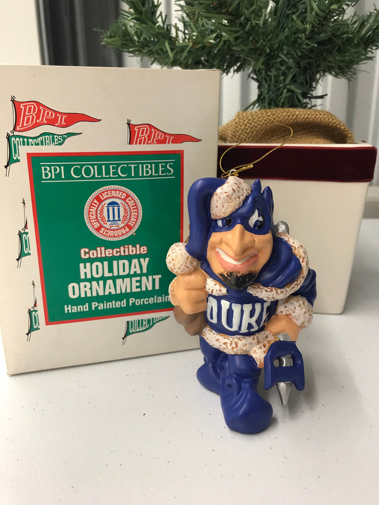 BPI 1996 Duke Blue Devils Porcelain Ornament NEW Christmas Etsy