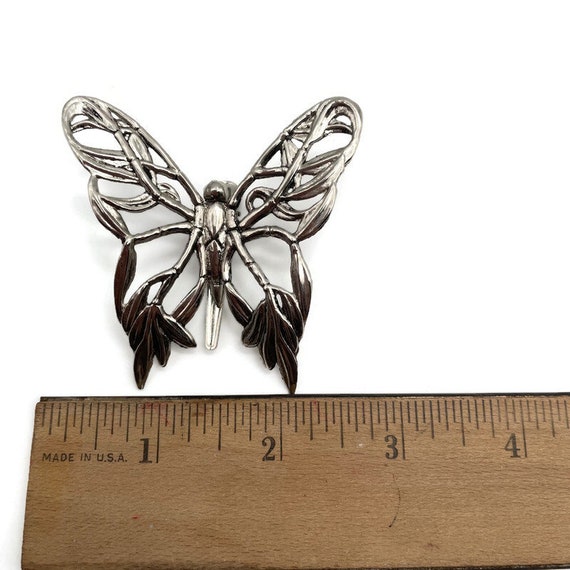 Sylvan Dahl Butterfly Scarf Clip Pendant Vintage … - image 4