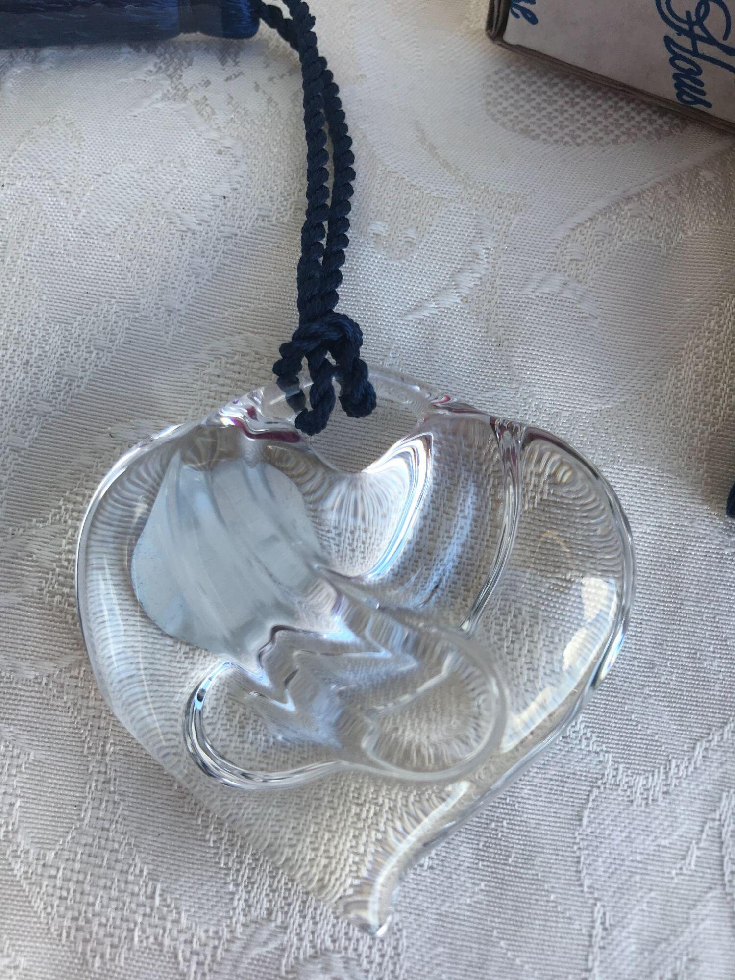 Princess House Lead Crystal Heart Ornament Etsy