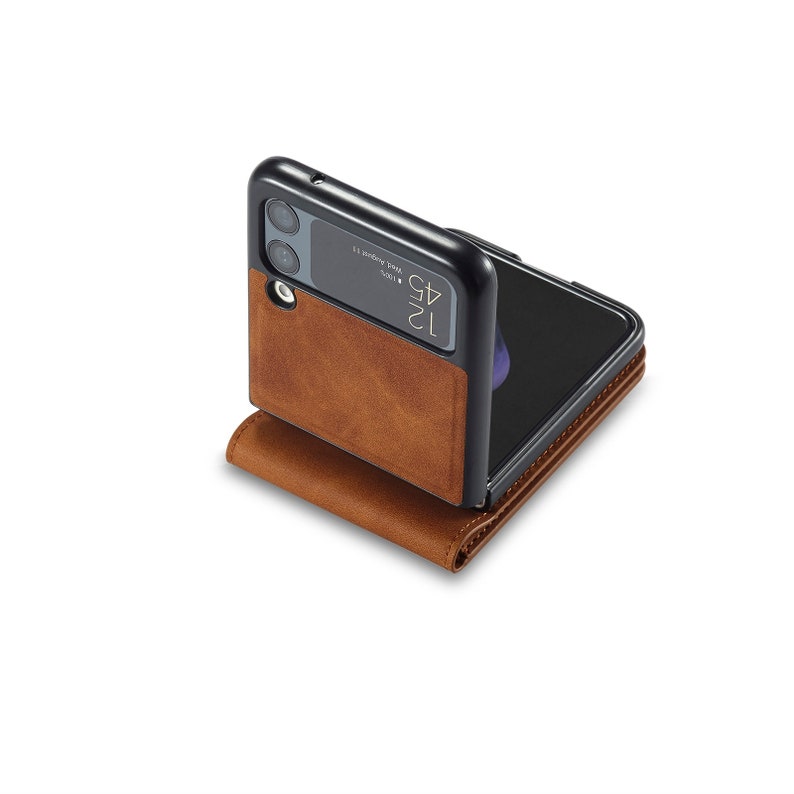 Flip Leather Case for Samsung Z Flip 3 5G Luxury Card Holder Etsy UK