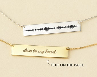 Silver Sound Wave I Love You Pink Box Vertical Bar Inspirational Necklace Silver Sound Wave I Love You Pink Box Vertical Bar Inspirational Necklace